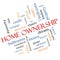 Home Ownership Word Cloud Concept Angled