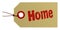 Home Parcel Tag On White