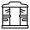 Home pergola icon outline vector. House pavilion