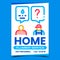 Home Plumber Service Creative Promo Poster Vector