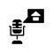 Home podcast icon in glyph style for webiste