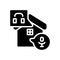 Home podcast icon. vector in glyph style