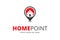 Home Point Logo Design Template Vector