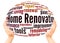 Home Renovation word cloud hand sphere concept