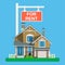 Home for rent icon. Real Estate concept,