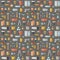 Home repair and construction flat seamless pattern.