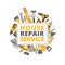 Home repair. Construction tools. Hand tools for home renovation