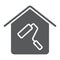 Home repair glyph icon, real estate and home