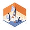 Home Repair Isometric Composition