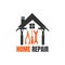 Home Repair Logo Template with handyman tools symbol