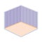 Home room empty wall stripes floor isometric isolated icon design