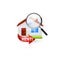 Home search icon. Vector