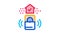 home security alarm Icon Animation