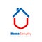 Home security vector logo