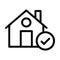 Home Selection Vector Thick Line Icon For Personal And Commercial Use