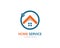 Home service logo vector
