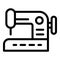 Home sewing machine icon, outline style