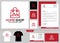 Home shop Logo Design Template And Business Card For Business Online