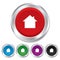 Home sign icon. Main page button. Navigation