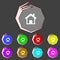 Home sign icon. Main page button. Navigation