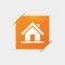 Home sign icon. Main page button. Navigation.