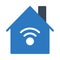 Home signal  glyph color icon
