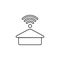 home signal icon. Element of sosial media network icon for mobile concept and web apps. Thin line home signal