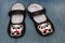 Home slippers. pandas image.