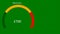 Home smart meter showing electricity use on green background