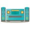 home sound system. Vector illustration decorative design