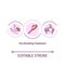 Home spa procedures concept icon