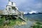 Home on stilts on water, Seward, Alaska