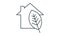 Home Sustainable icon vector illustration.