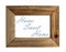 Home Sweet Home Picture Frame - Blue - Isolated.