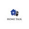 Home talk logo designs, real estate logo template