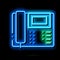Home Telephone neon glow icon illustration