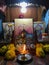 Home temple Puja food offerings to Lord Ganesh. Ganesh Chaturthi Kalyan