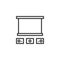 Home theater line icon