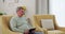 Home, thinking and old man with tablet, connection and retirement with memory, app and social media. Pensioner on a