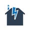 Home thunderstorm icon. Thunderbolt icon. Thunder Icon. Weather, flash.