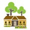 Home tree, Houses icons