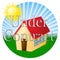 Home Under Contract Icon Depicting Real Estate Purchase Completed - 3d Illustration