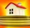 Home Value Report Cash Demonstrates Pricing Property For Mortgages Or Purchase - 3d Illustration