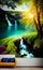 Home wall painting natural landscape scenery - artwork