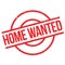 Home Wanted rubber stamp