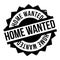 Home Wanted rubber stamp