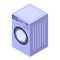 Home washing machine icon, isometric style