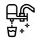 Home water filter tap icon