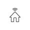 Home Wifi Signal line icon