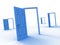 Homebuyer Doorway Illustrates Buying A Home, Apartment Or House - 3d Illustration